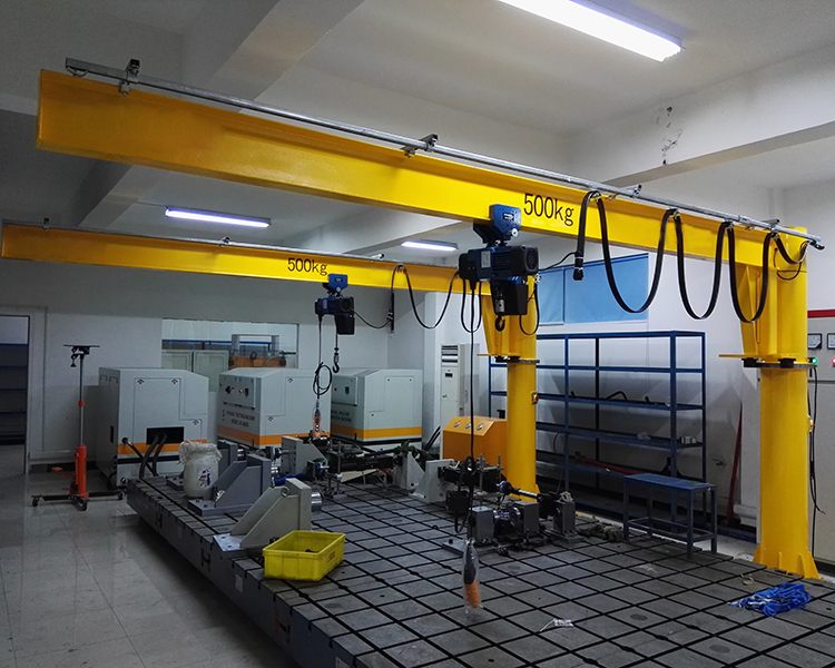 塑料包装厂安装500KG悬臂吊工程案例